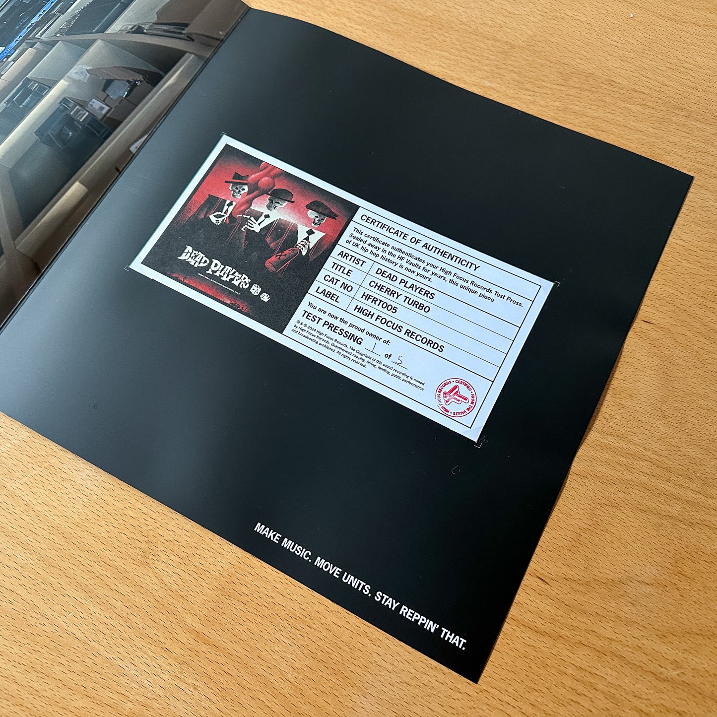 Dead Players 'Cherry Turbo / Death By A Thousand Cocktail Sticks' TEST PRESS