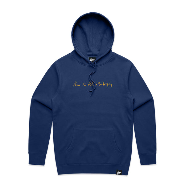 Farma G - 'How To Kill A Butterfly' Heavyweight Hoodie / Blue [PRE-ORDER]