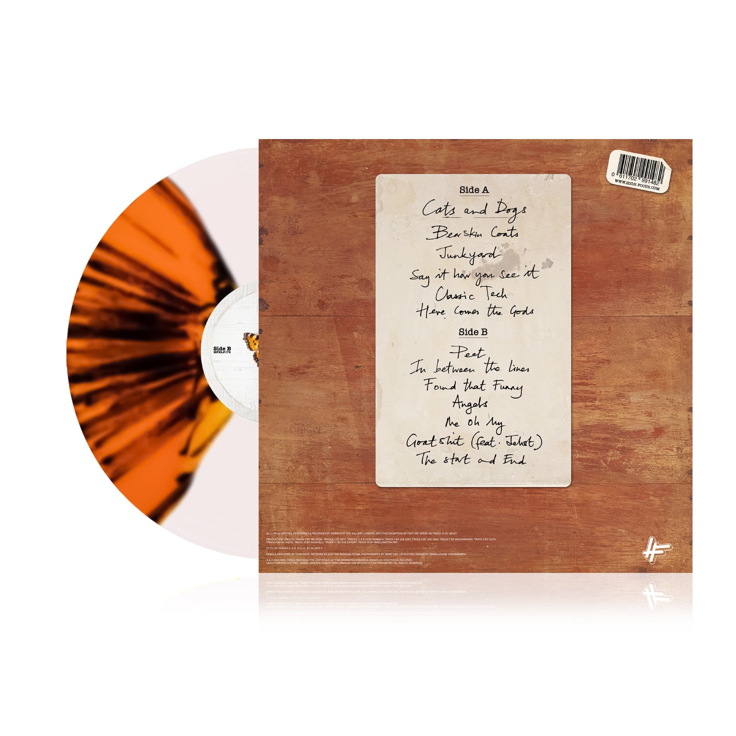 Farma G - How To Kill A Butterfly (LIMITED EDITION 12" MONARCH VINYL)