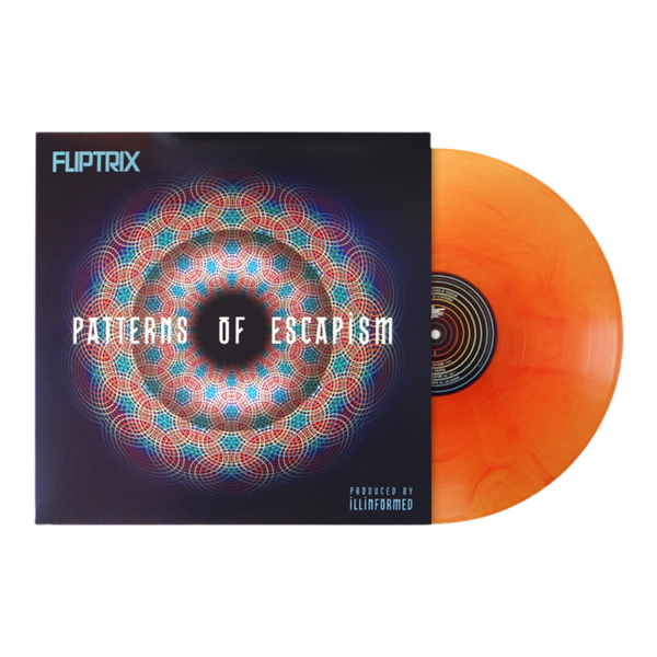 Fliptrix – Patterns Of Escapism (SUPER LIMITED EDITION 2 x 12" CLEAR ORANGE / RED VINYL)