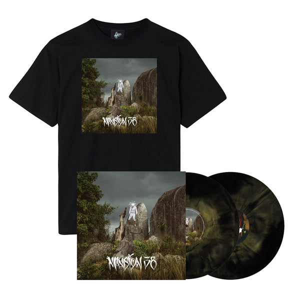 Jam Baxter - 'Mansion 38' 2x12” VINYL REPRESS (LIMITED EDITION BLACK TEE BUNDLE)