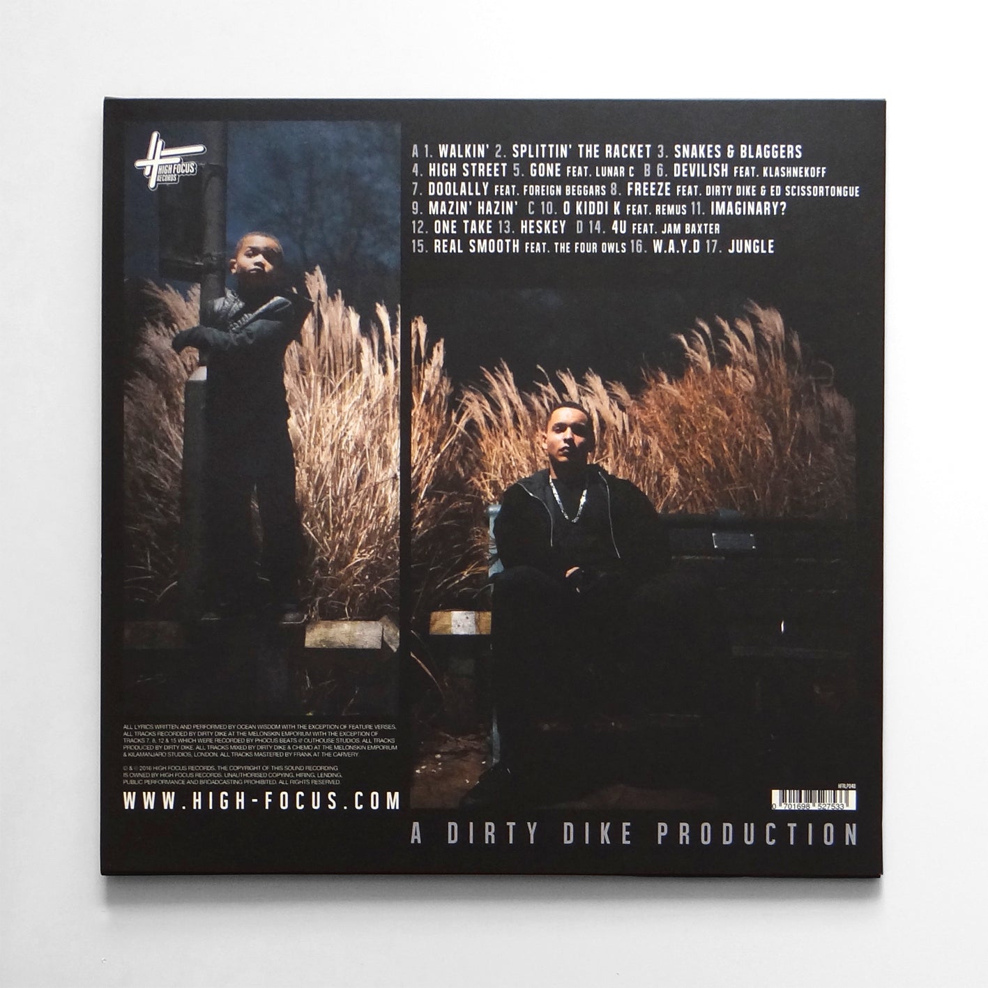 Ocean Wisdom - Chaos 93' (FIRST PRESSING, SUPER LIMITED EDITION 2 x 12" BLACK VINYL)