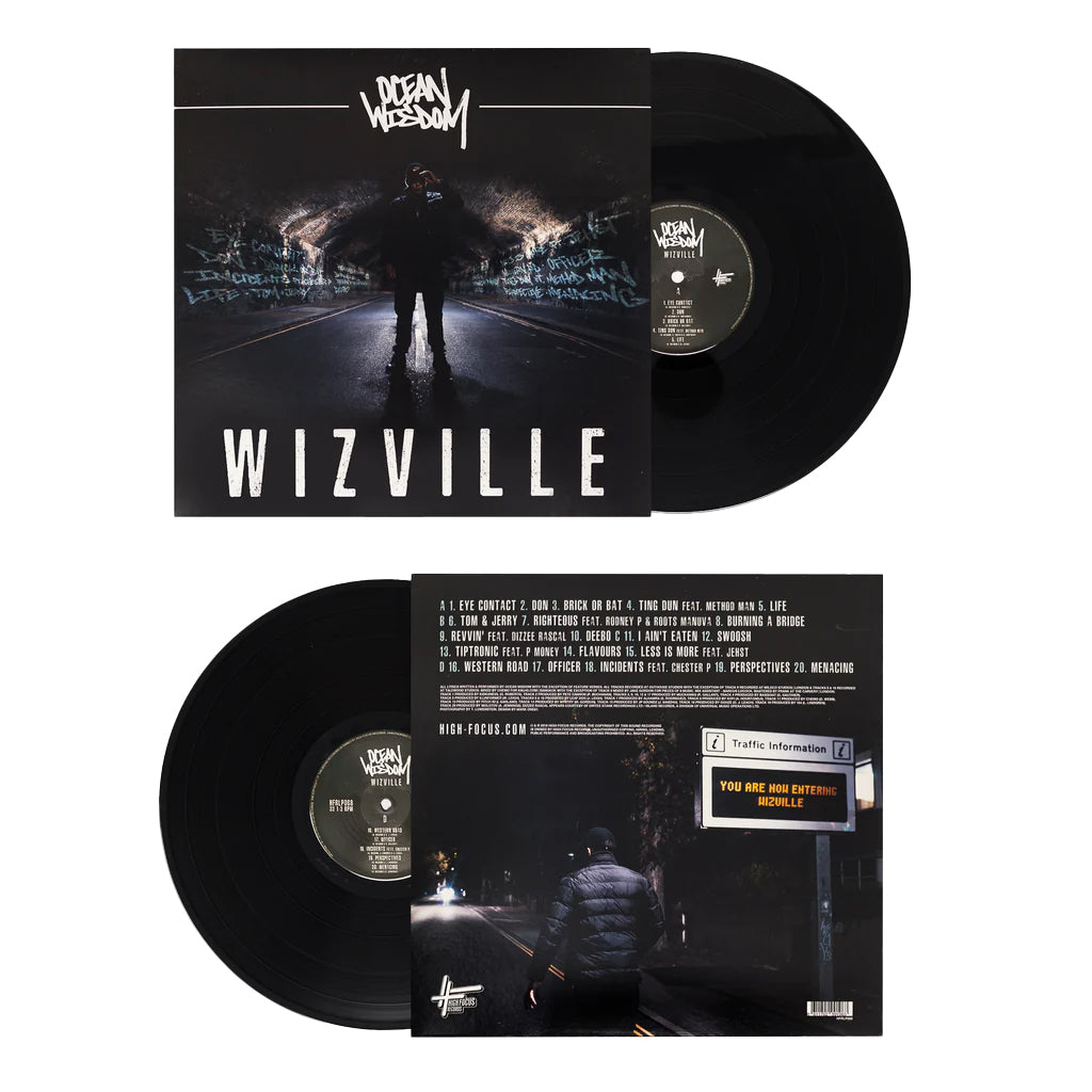 Ocean Wisdom - Wizville (FIRST PRESSING - SUPER LIMITED EDITION 12" BLACK VINYL)