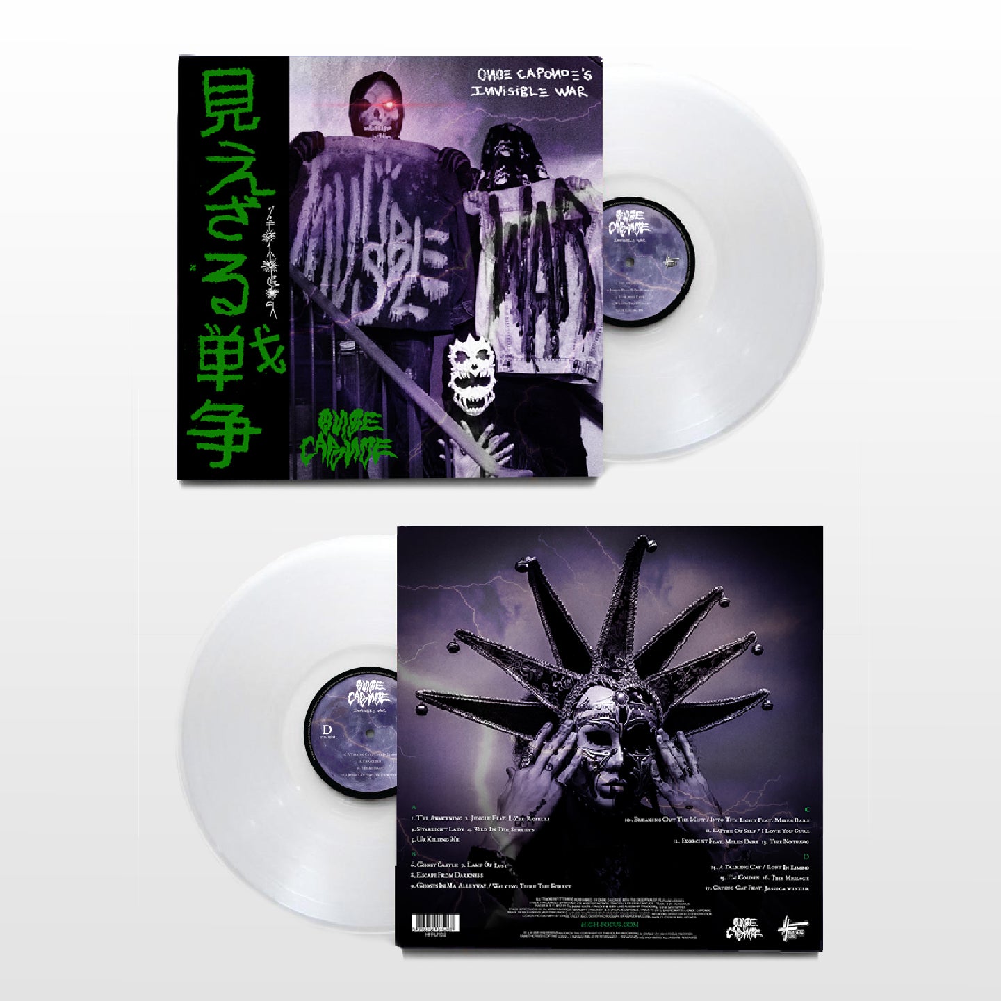 Onoe Caponoe - Invisible War (FIRST PRESSING - SUPER LIMITED EDITION 2 x 12" CLEAR VINYL)
