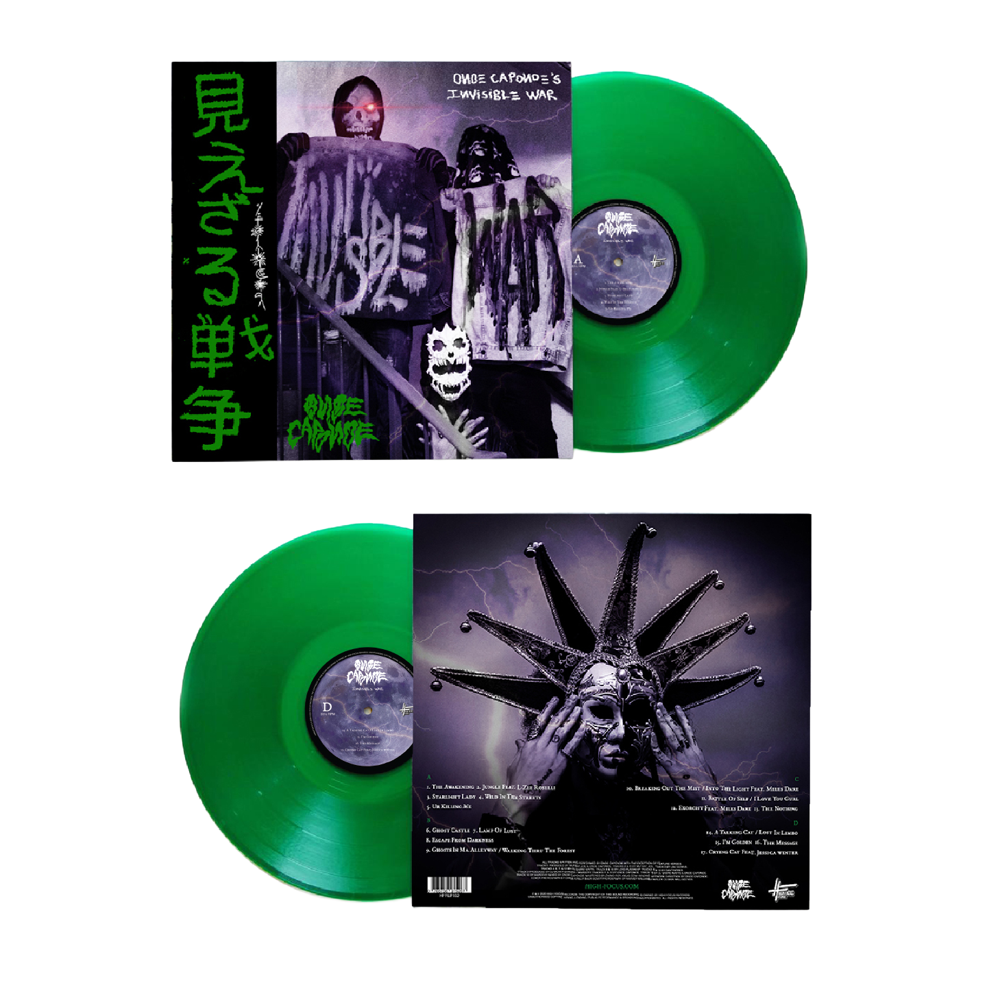 Onoe Caponoe - Invisible War (FIRST PRESSING - SUPER LIMITED EDITION 2 x 12" GREEN VINYL)