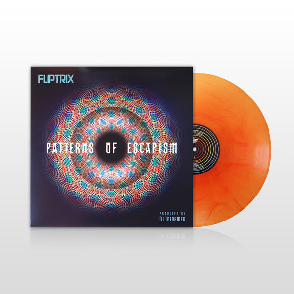 Fliptrix – Patterns Of Escapism (SUPER LIMITED EDITION 2 x 12" CLEAR ORANGE / RED VINYL)