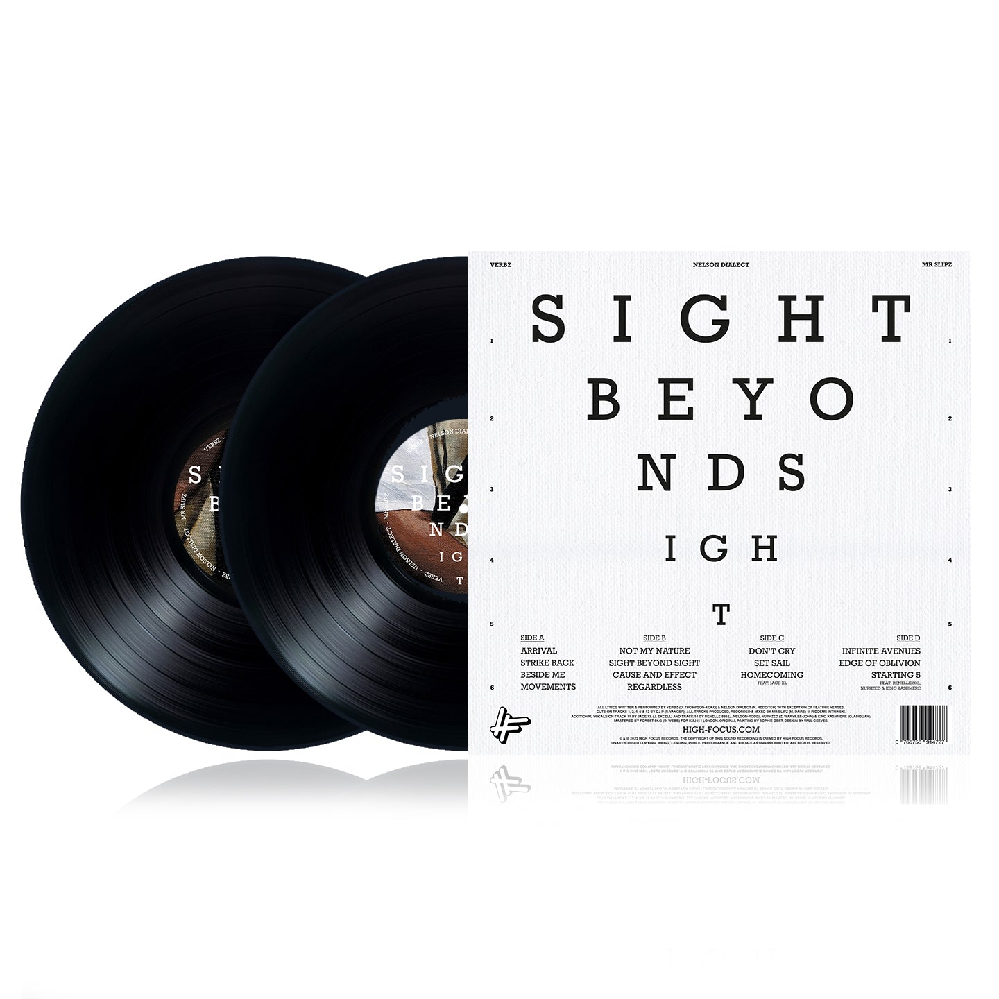 Verbz, Nelson Dialect & Mr Slipz - Sight Beyond Sight (LIMITED EDITION 2 x 12" BLACK VINYL)