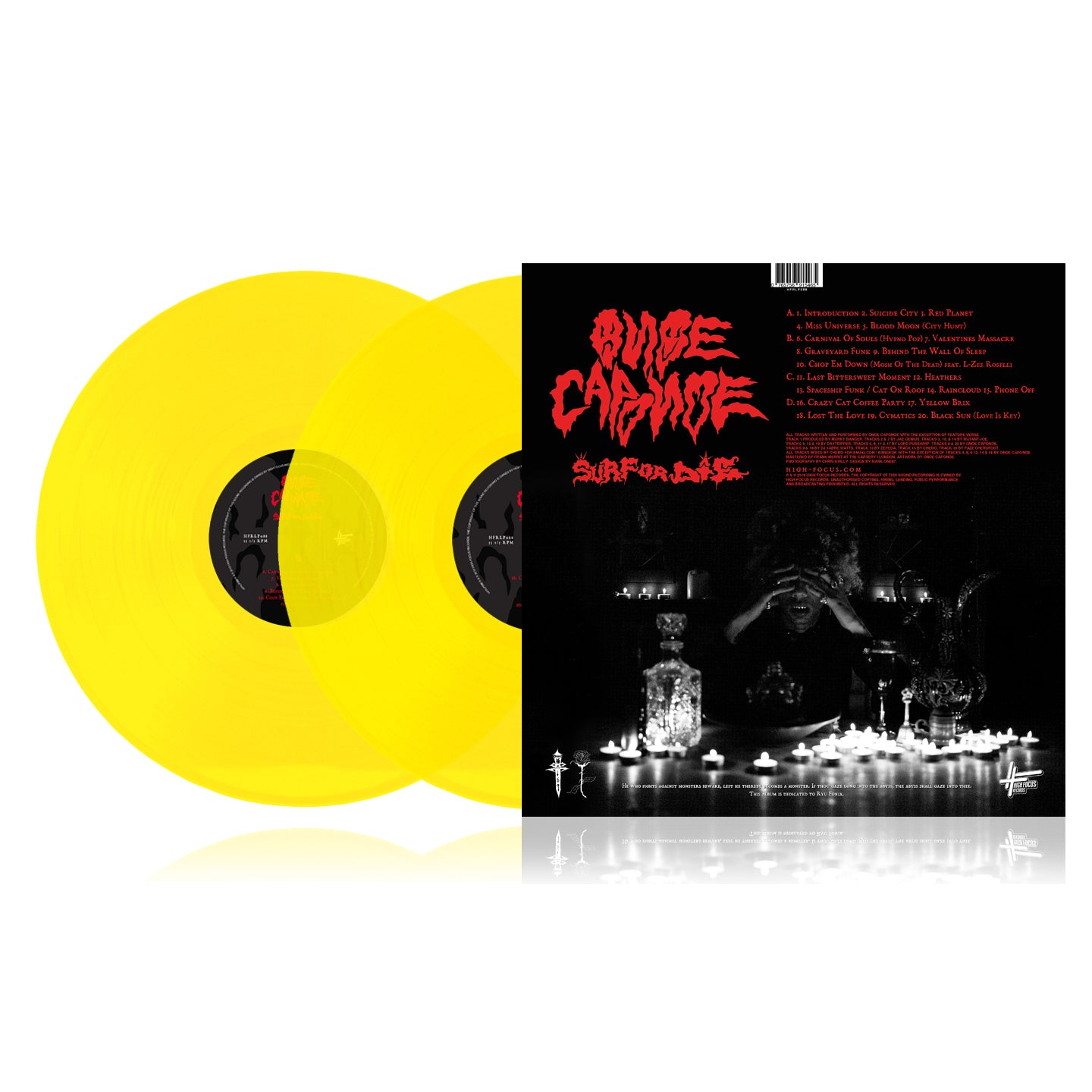 Onoe Caponoe - Surf Or Die (LIMITED EDITION 2 x 12" YELLOW VINYL)