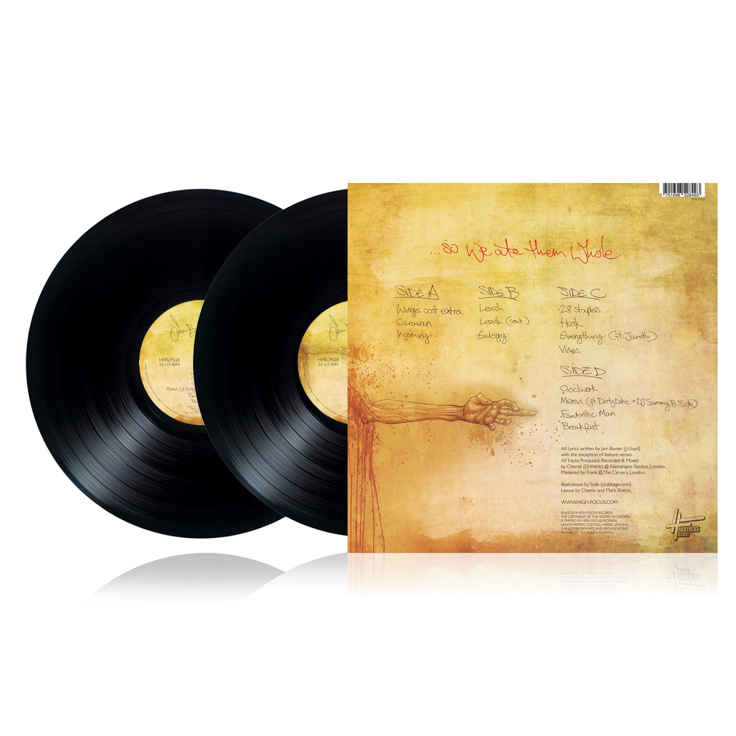 Jam Baxter - ...so we ate them whole (FIRST PRESSING - SUPER LIMITED EDITION 2 × 12" BLACK VINYL)