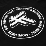 High Focus - Stamp Heavyweight Hoodie / Black