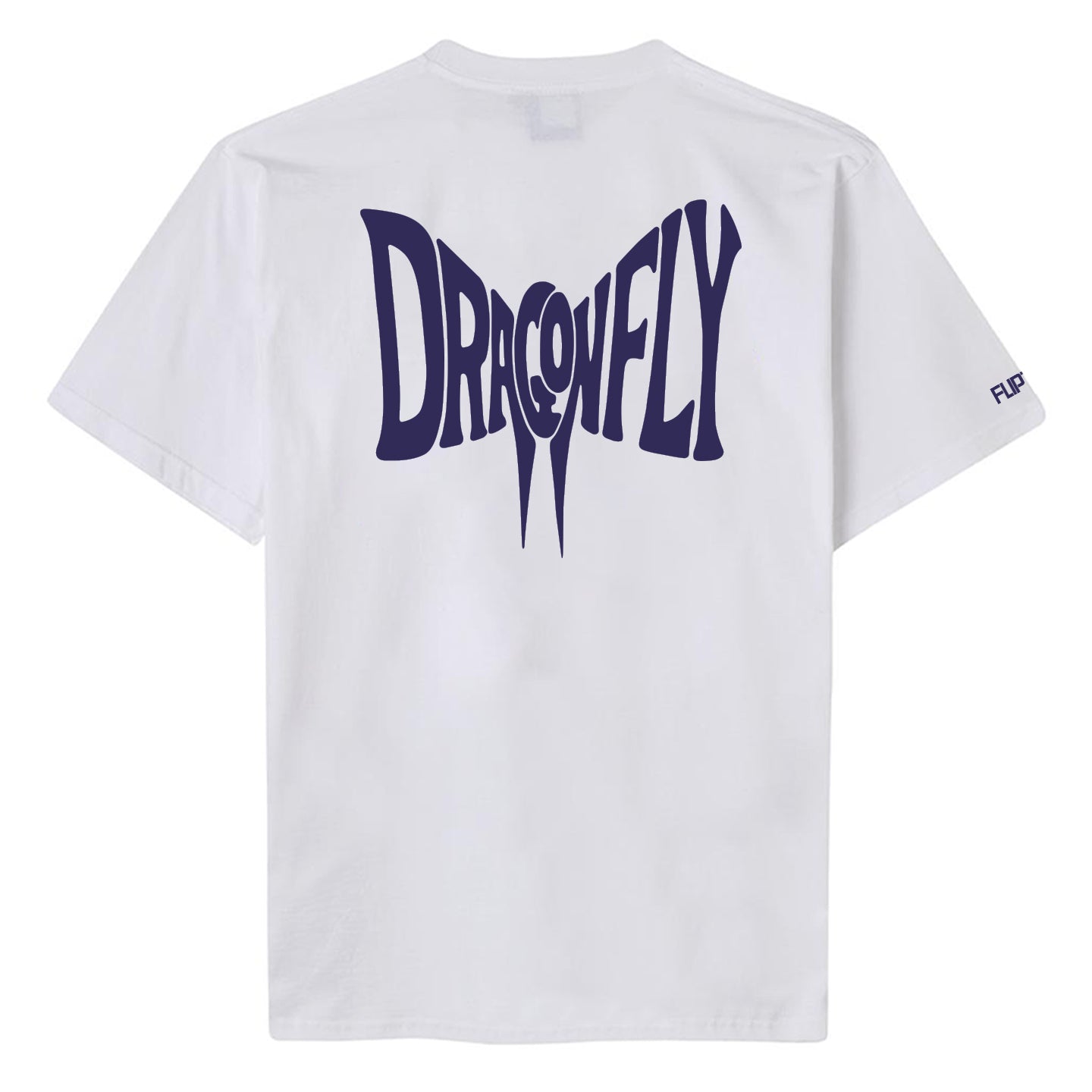 Fliptrix 'Dragonfly' Logo T-Shirt / White