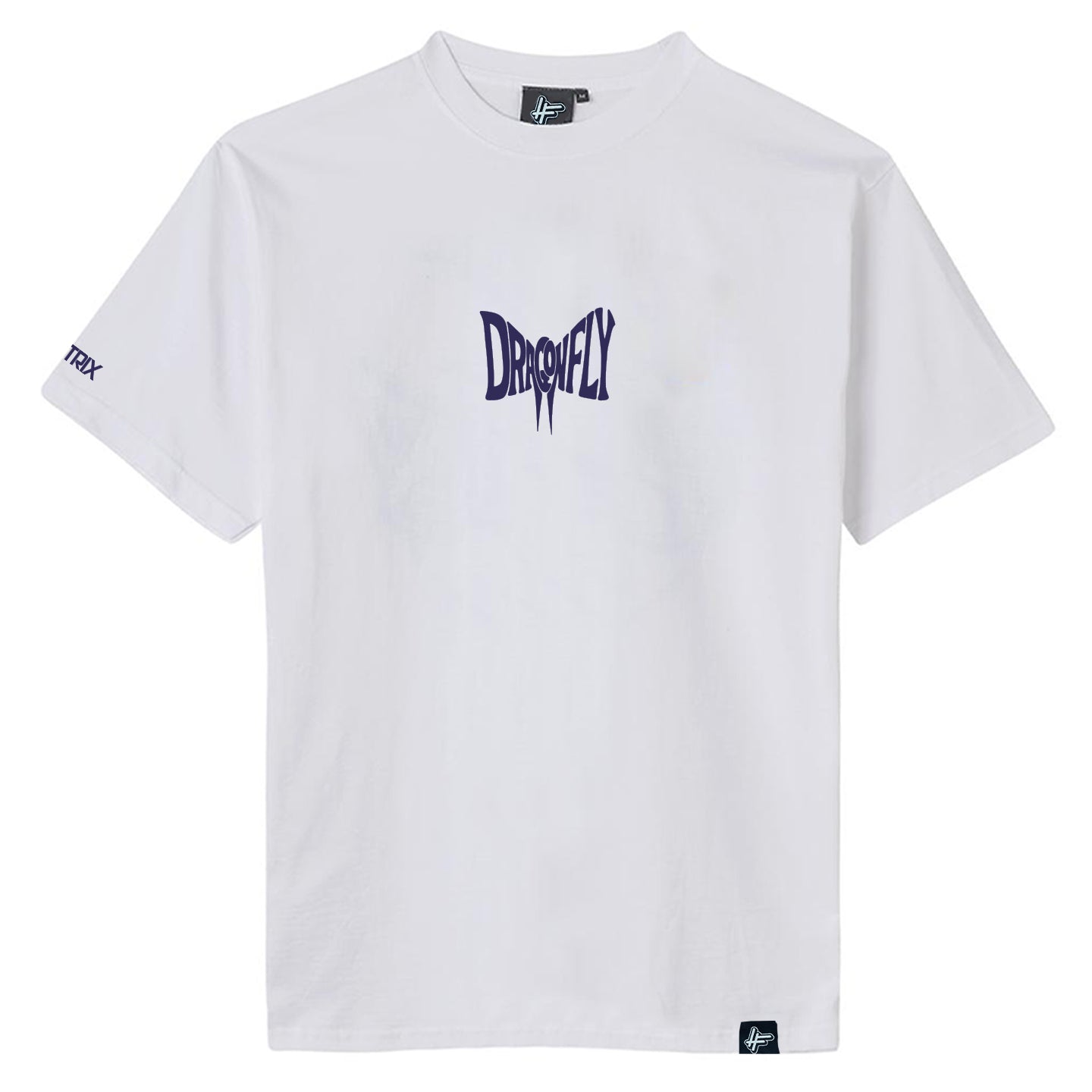 Fliptrix 'Dragonfly' Logo T-Shirt / White