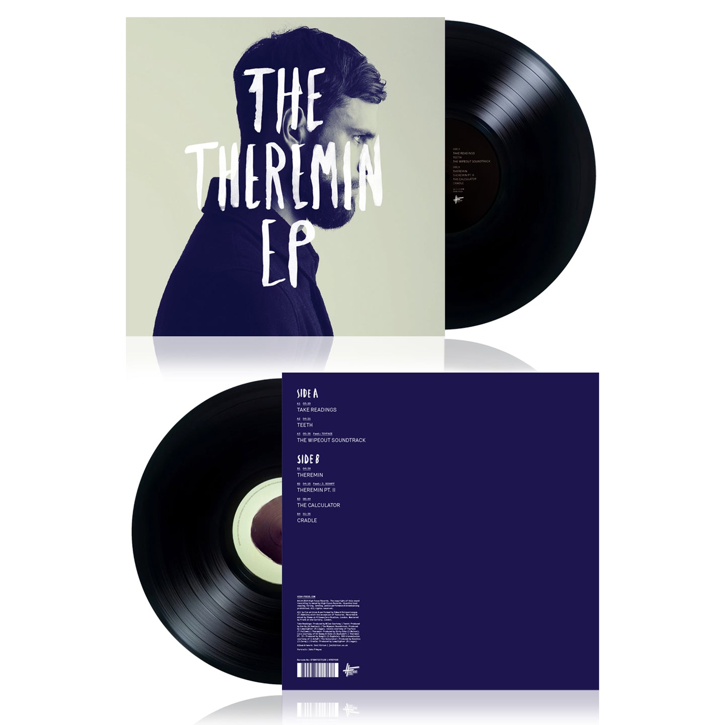 Edward Scissortongue - The Theremin EP (FIRST PRESSING, SUPER LIMITED EDITION 12" BLACK VINYL)