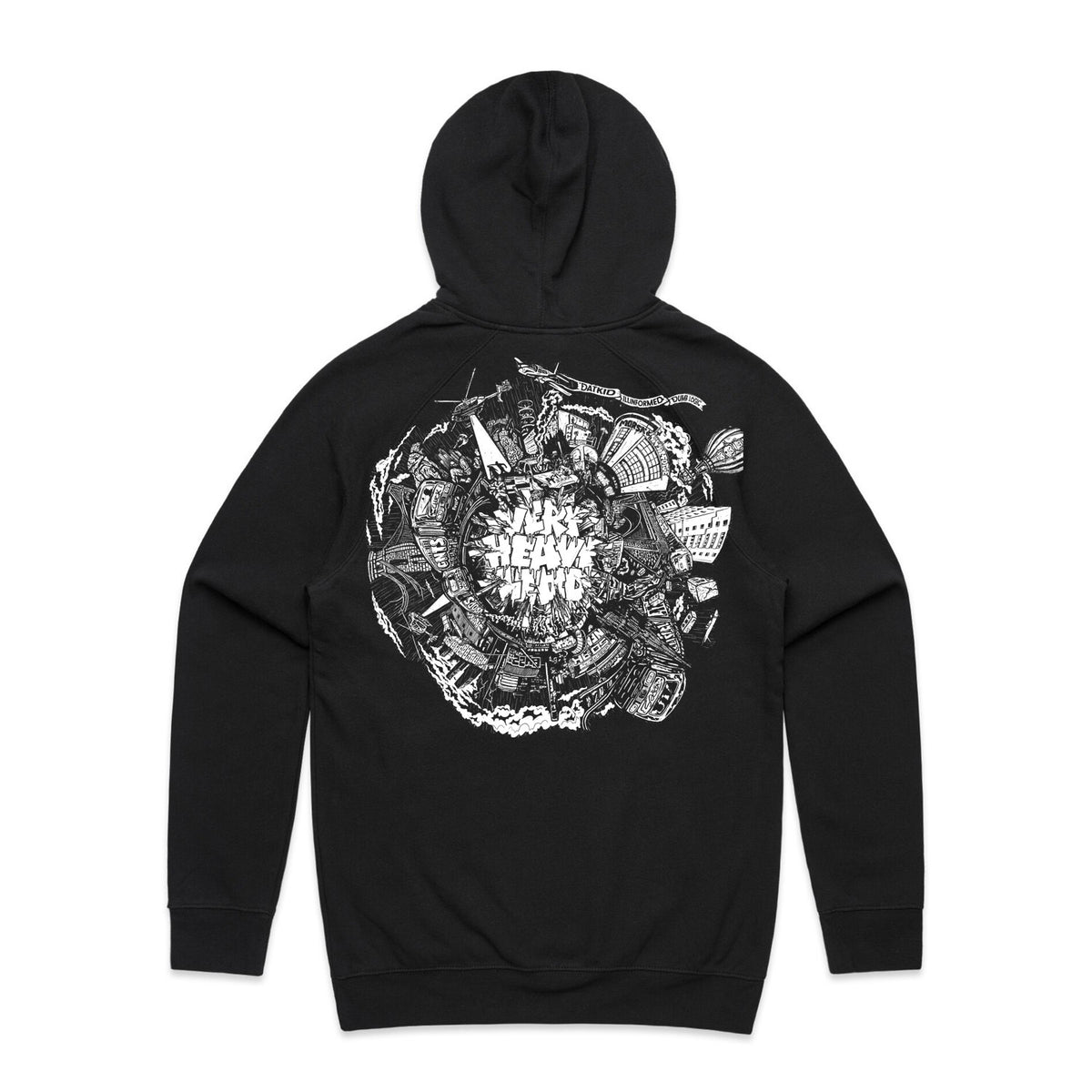 Datkid 'Very Heavy Lead' Zip Up Hoodie (Black) [PRE-ORDER]