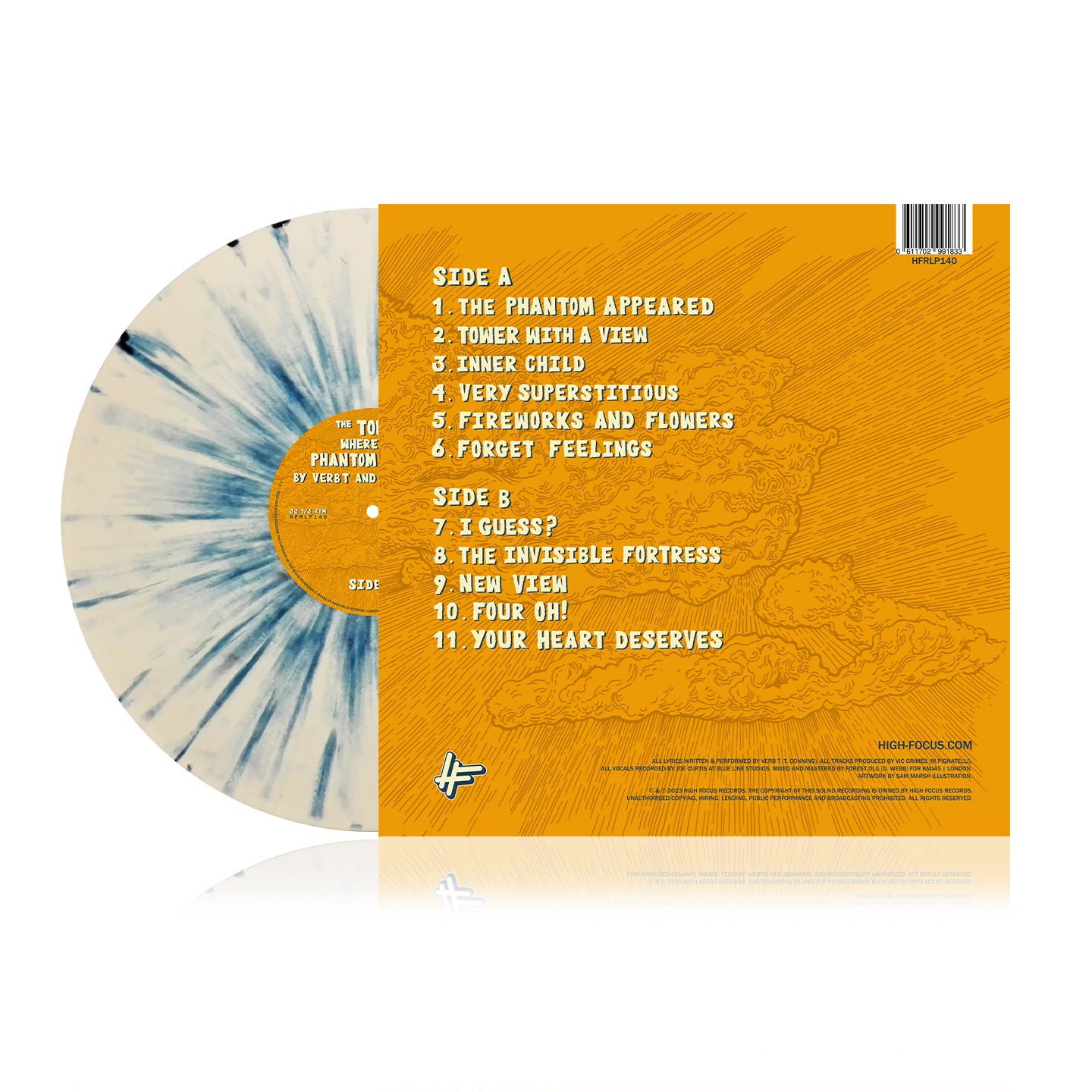 Verb T & Vic Grimes - The Tower Where The Phantom Lives (LIMITED EDITION 12" SPLATTER VINYL)