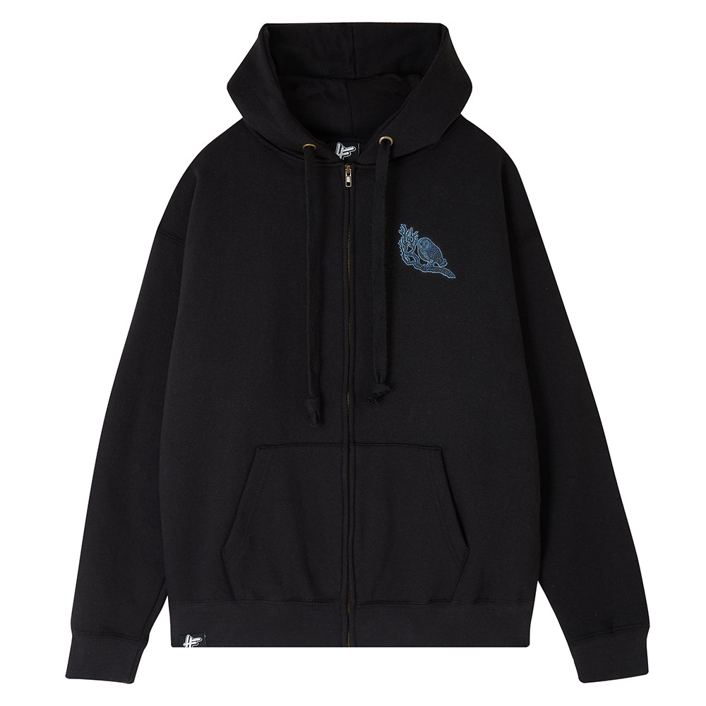 Verb T - 'The Tower Where The Phantom Lives' Zip Up Hoodie // Black