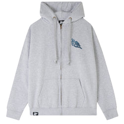 Verb T - 'The Tower Where The Phantom Lives' Zip Up Hoodie // Grey