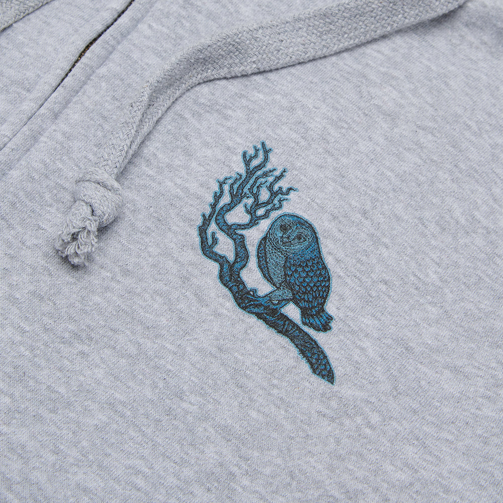 Verb T - 'The Tower Where The Phantom Lives' Zip Up Hoodie // Grey