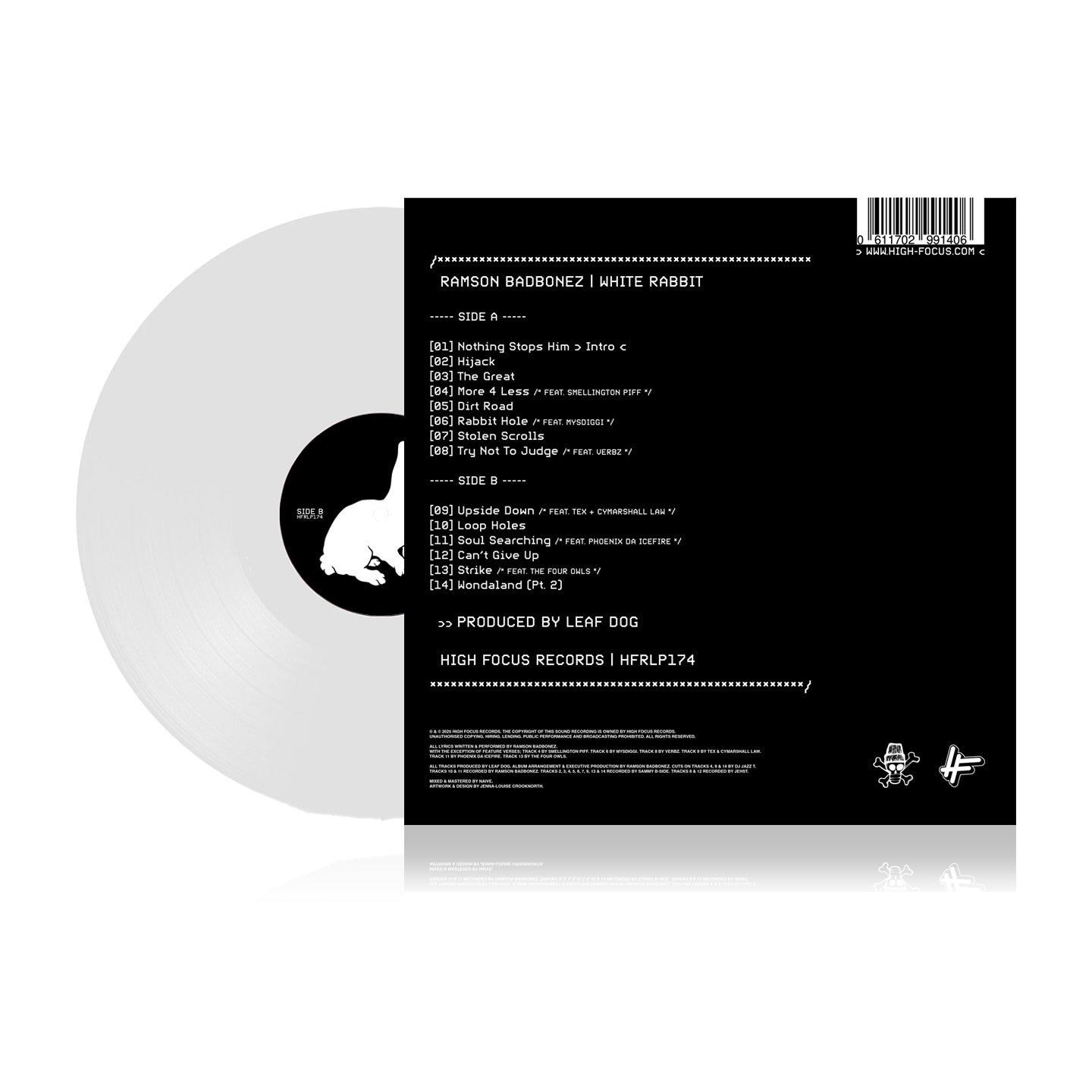 Ramson Badbonez - White Rabbit (LIMITED EDITION 12" WHITE VINYL)