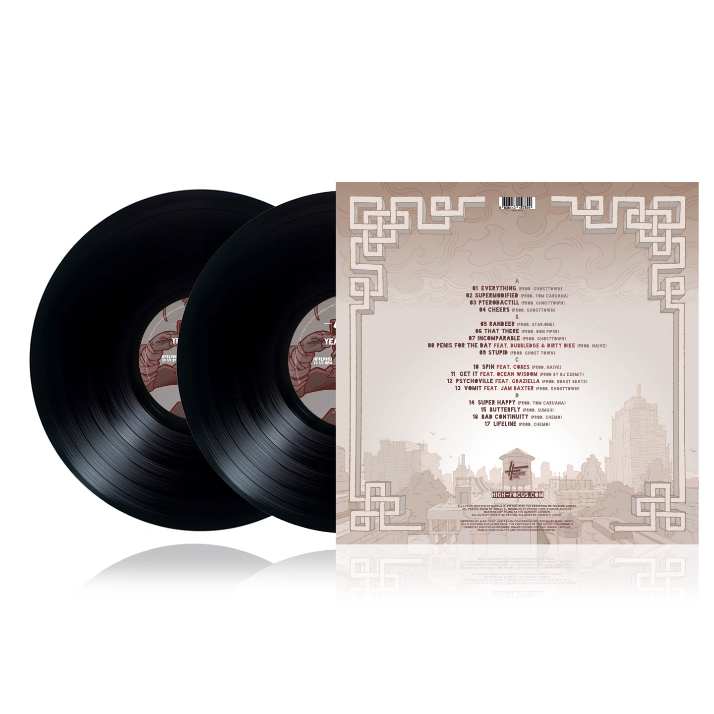 Dabbla - Year Of The Monkey (FIRST PRESSING, SUPER LIMITED EDITION 2 x 12" BLACK VINYL)