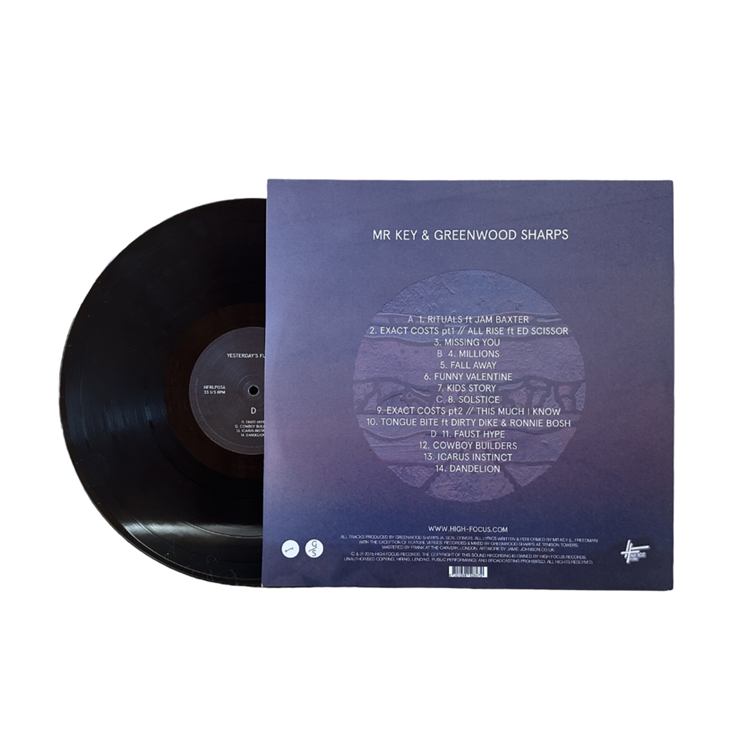 Mr Key & Greenwood Sharps - Yesterday's Futures (SUPER LIMITED EDITION 2 x 12" BLACK VINYL)