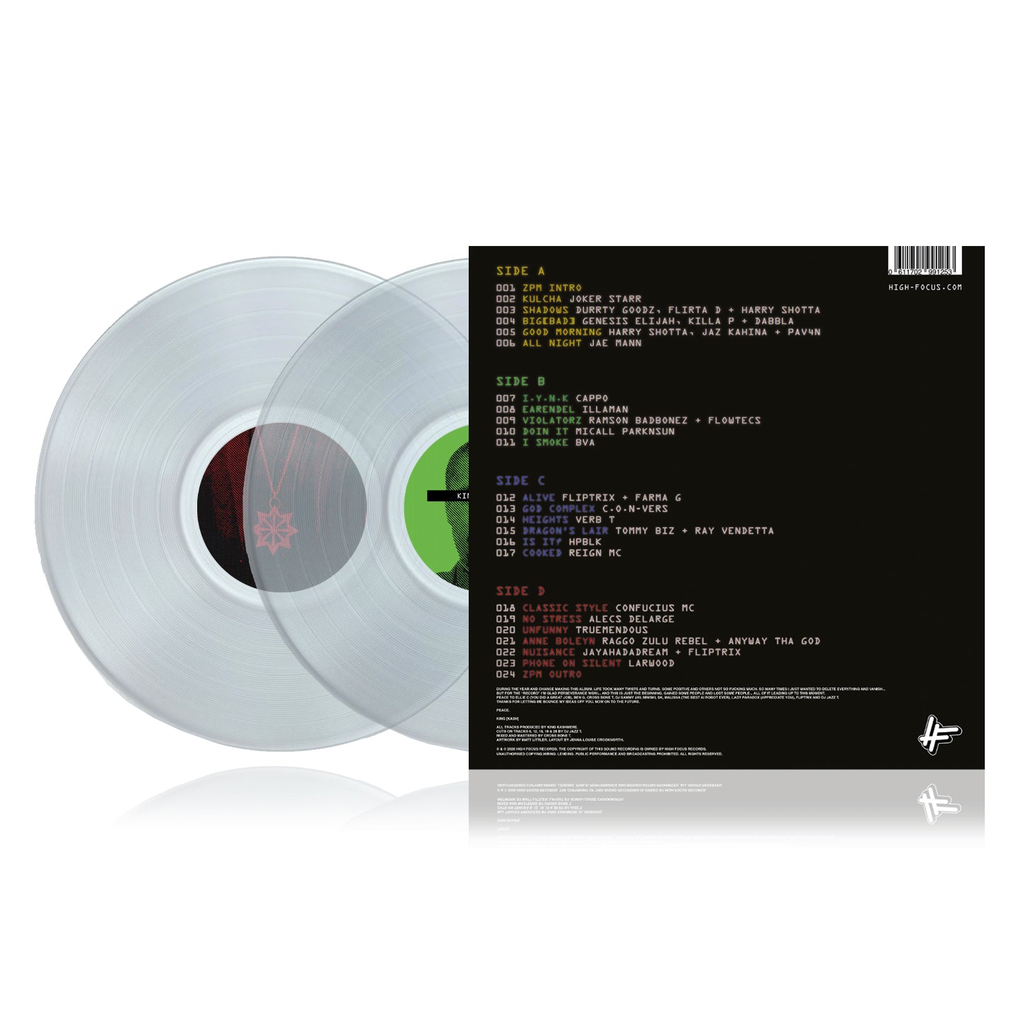 King Kashmere - Zero Point Modulations (Vol. 1) (LIMITED EDITION 2 x 12" TRANSPARENT VINYL) [PRE-ORDER]
