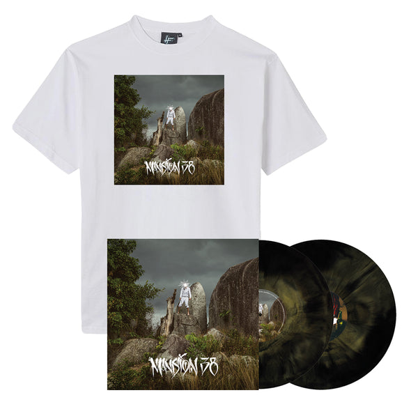 Jam Baxter - 'Mansion 38' 2x12” VINYL REPRESS (LIMITED EDITION WHITE TEE BUNDLE)