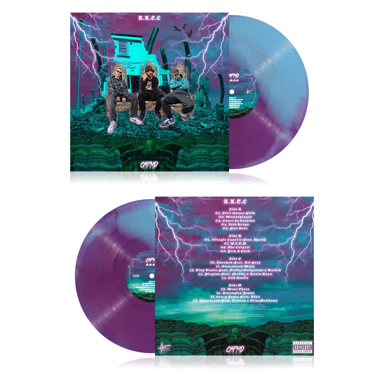 CMPND - Long Live The Court (LIMITED EDITION 2 X 12" PURPLE/BLUE VINYL)