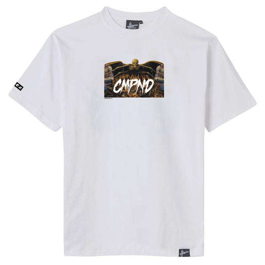 CMPND 'Long Live The Court' Skull T / White