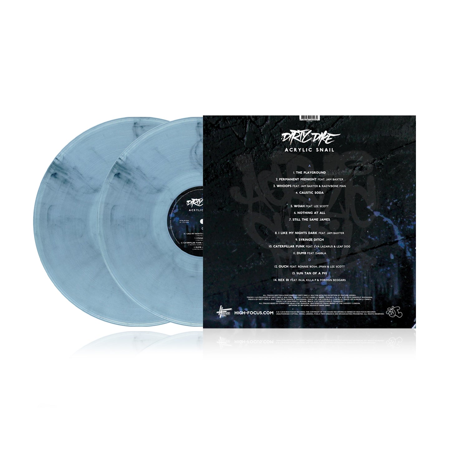 Dirty Dike 'Acrylic Snail' LIMITED EDITION 2 x 12" VINYL + 16 PAGE BOOK