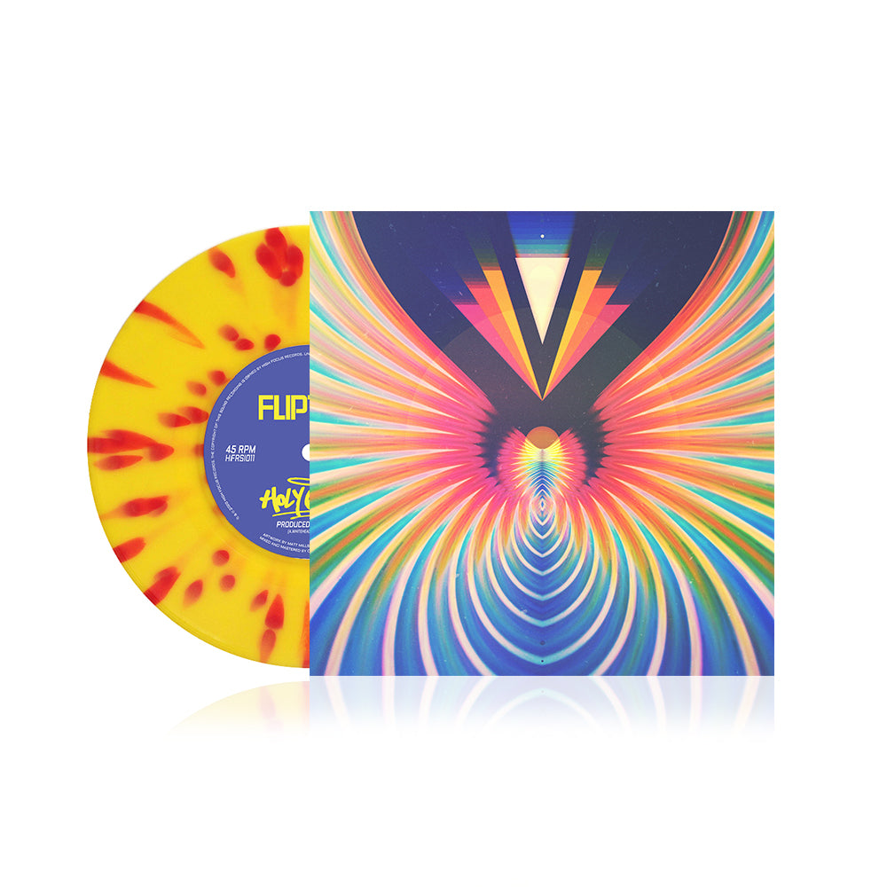 Fliptrix - 'Powerizm & Holy Kush' Yellow / Red single (LIMITED EDITION SPLATTER 7" VINYL)