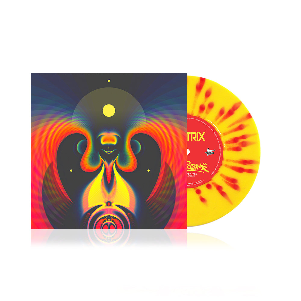 Fliptrix - 'Powerizm & Holy Kush' Yellow / Red single (LIMITED EDITION SPLATTER 7" VINYL)