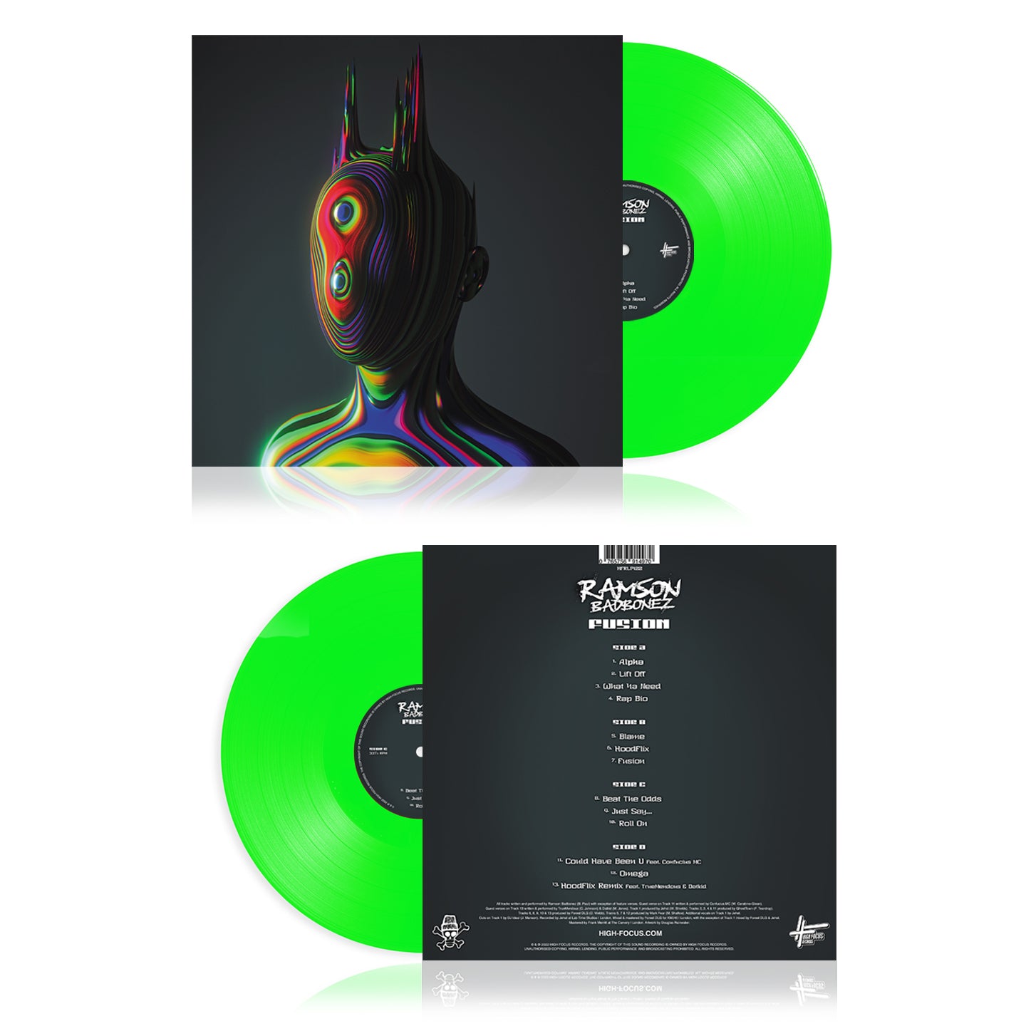 Ramson Badbonez - Fusion (LIMITED EDITION NEON GREEN 2 X 12" VINYL)