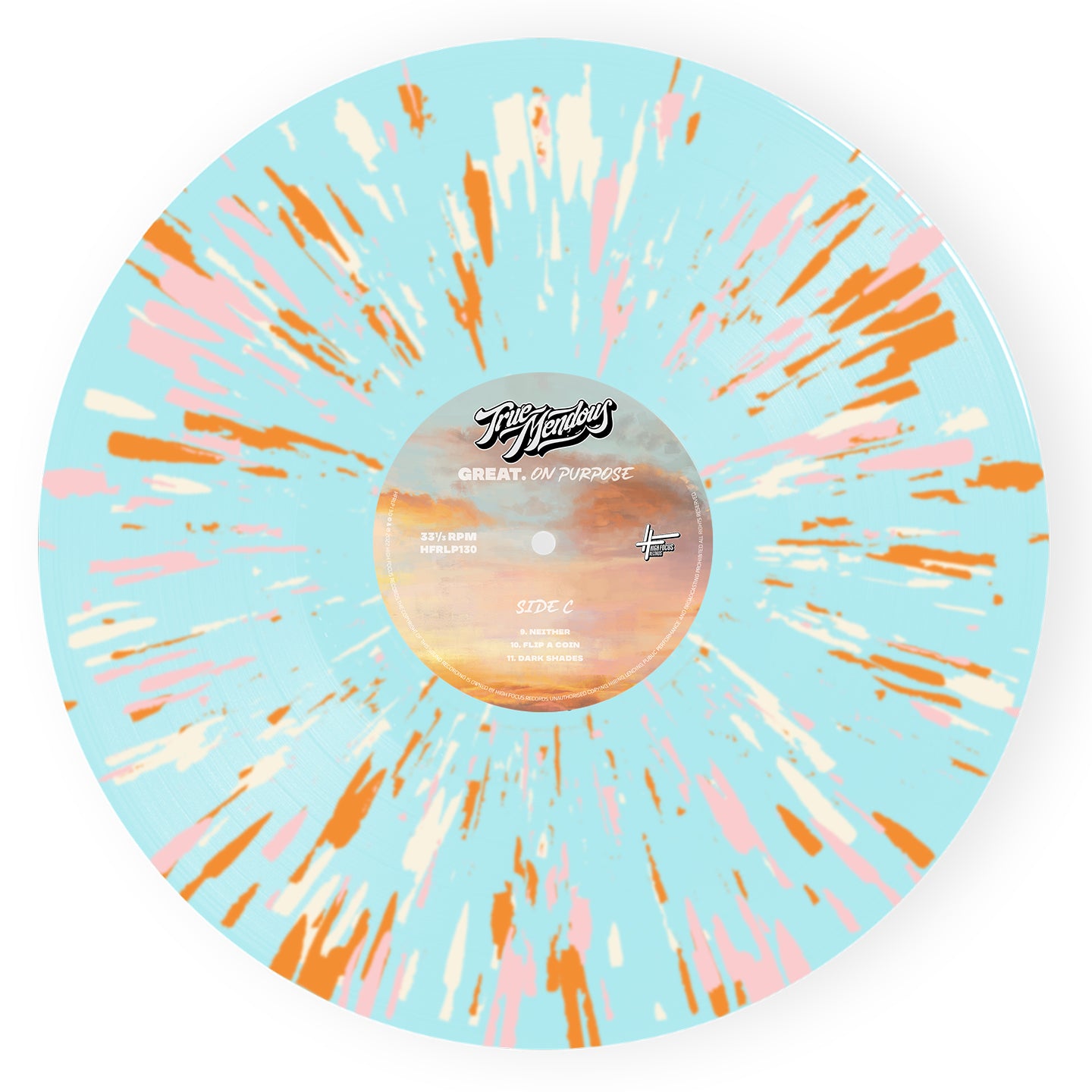TrueMendous - Great. On Purpose (2 X 12" SUNSET SPLATTER VINYL)