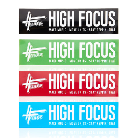 High Focus Bumper Sticker Pack