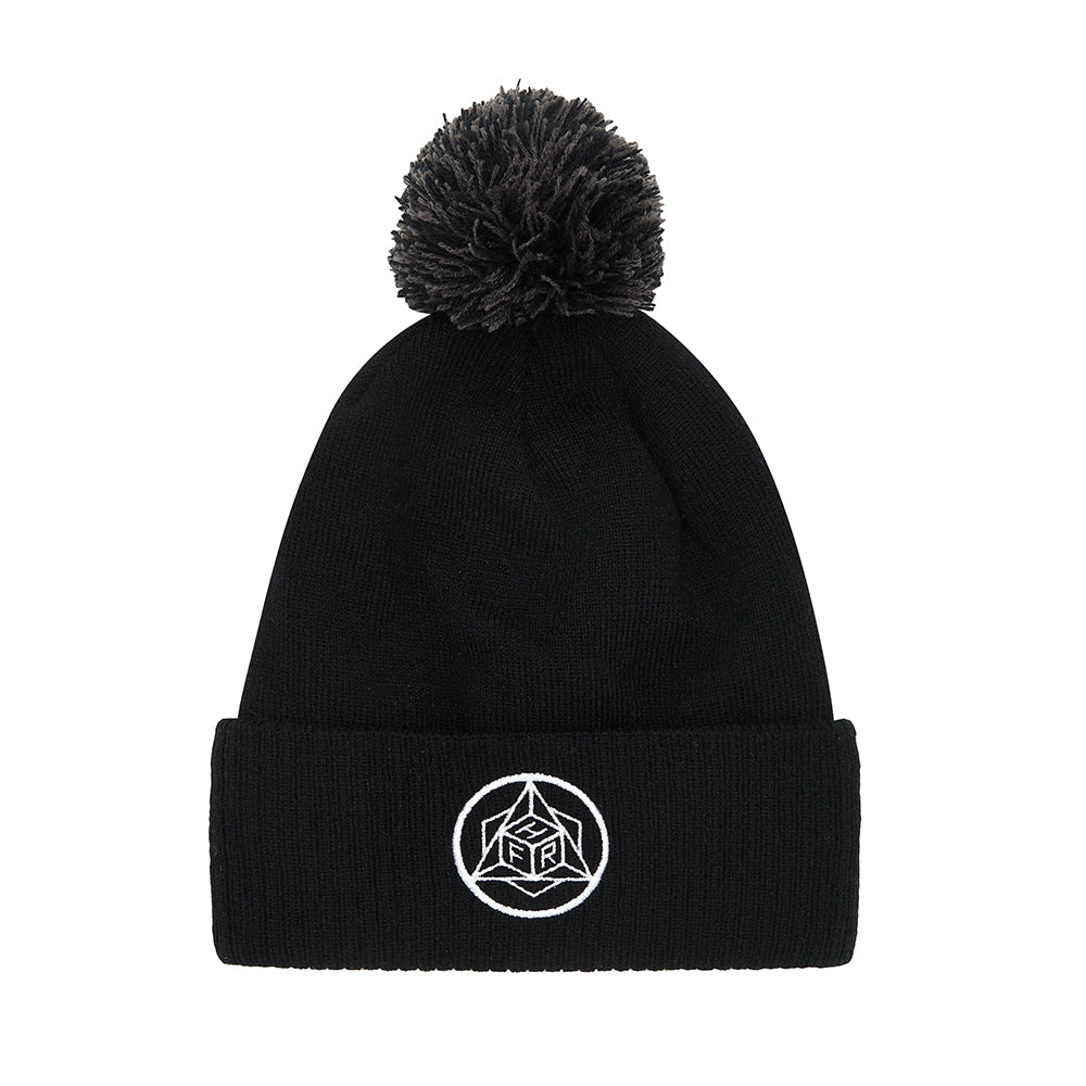 HFR Geo Pom Beanie // Black