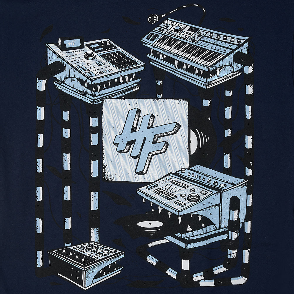 High Focus - Beat Makers T Shirt // Navy