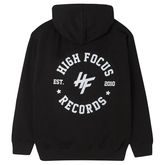 High Focus - Chunk Hoodie W/ Stamp back print // Black