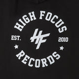 High Focus - Chunk Hoodie W/ Stamp back print // Black