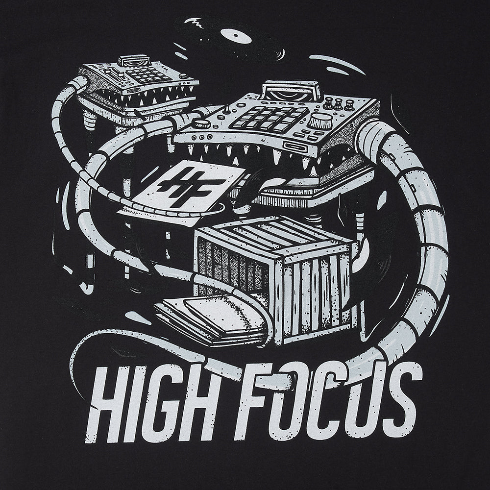High Focus - Crate Diggers T Shirt // Black