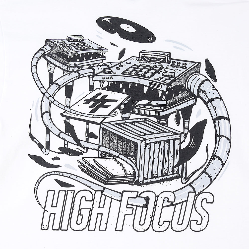High Focus - Crate Diggers T Shirt // White