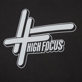 High Focus - Logo Hoodie // Black / Grey