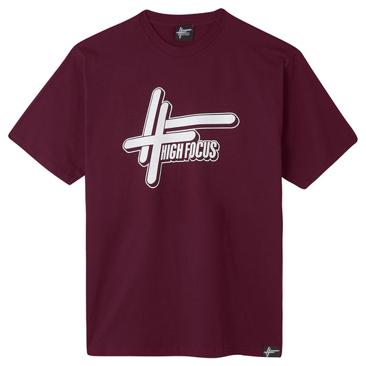 High Focus OG Logo T-Shirt // Burgundy