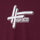 High Focus Logo T-Shirt // Burgundy