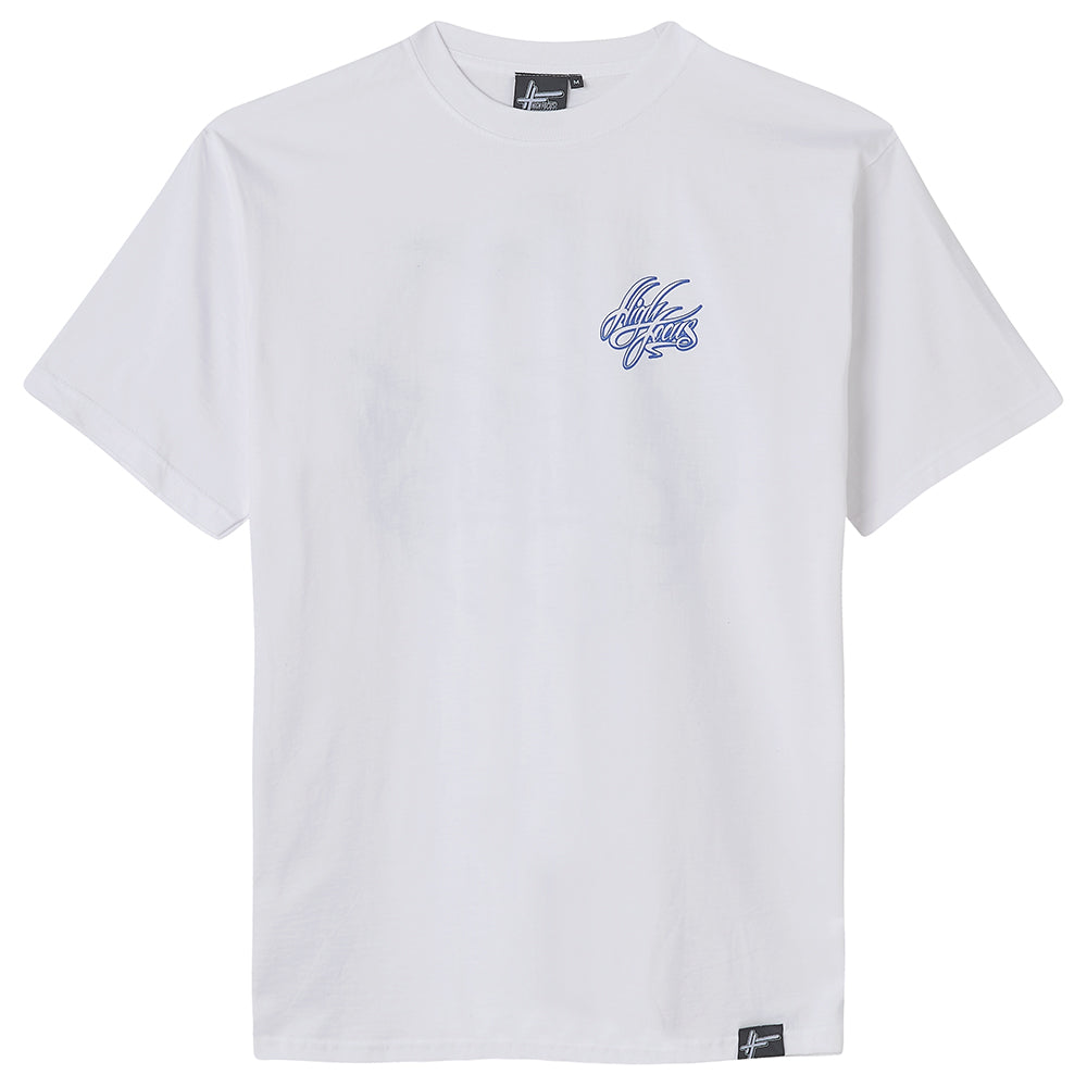 High Focus - Script T Shirt // White