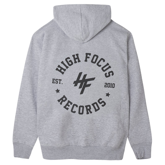 High Focus - Chunk Hoodie W/ Stamp back print // Light Grey