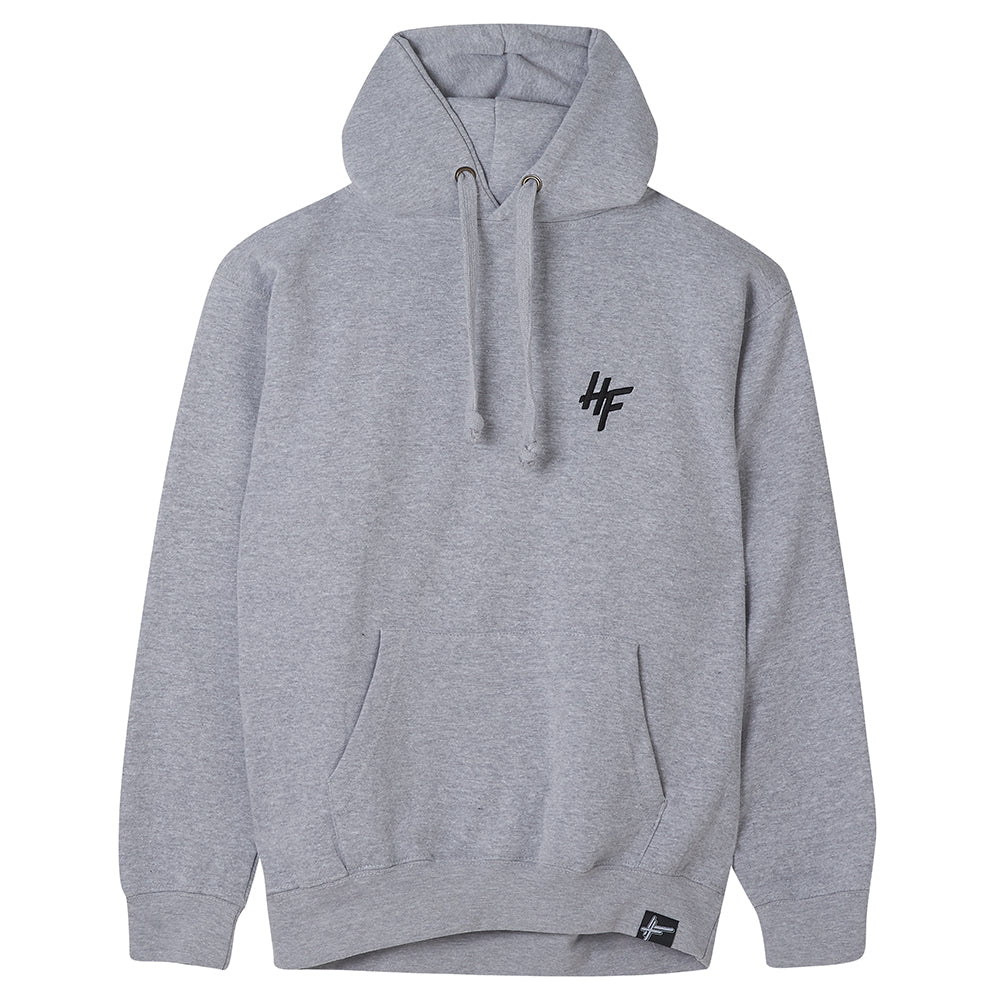 High Focus - Chunk Hoodie W/ Stamp back print // Light Grey