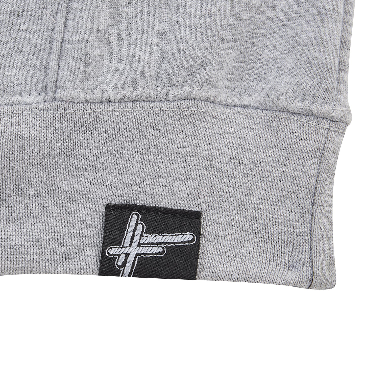 High Focus - Chunk Hoodie W/ Stamp back print // Light Grey