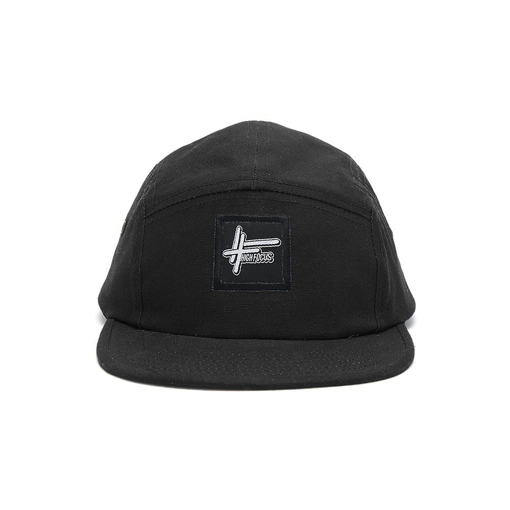 High Focus - Black 5 Panel Cap