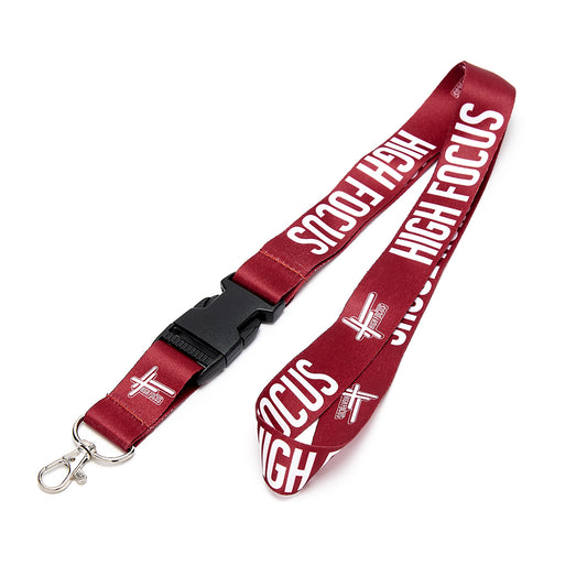 High Focus Lanyard // Burgundy